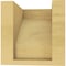 Ekena Millwork 5"W x 5"D x 5"H Wide Clemmons Rough Cedar Woodgrain TimberThane Corbel, Primed Tan CORUR05X05X05CLERCPR - alternate 6